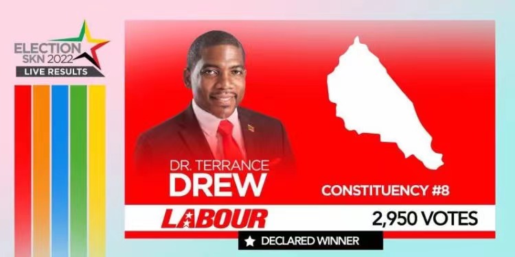 圣基茨和尼维斯大选：工党Dr. Terrence drew当选新总理